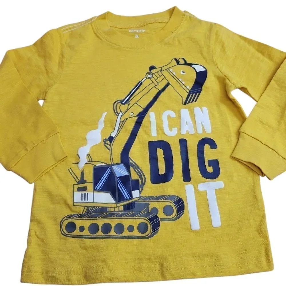Carter's backhoe shirt 2T